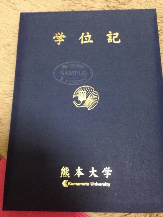 日本熊本大学学位记证书外壳封套案例