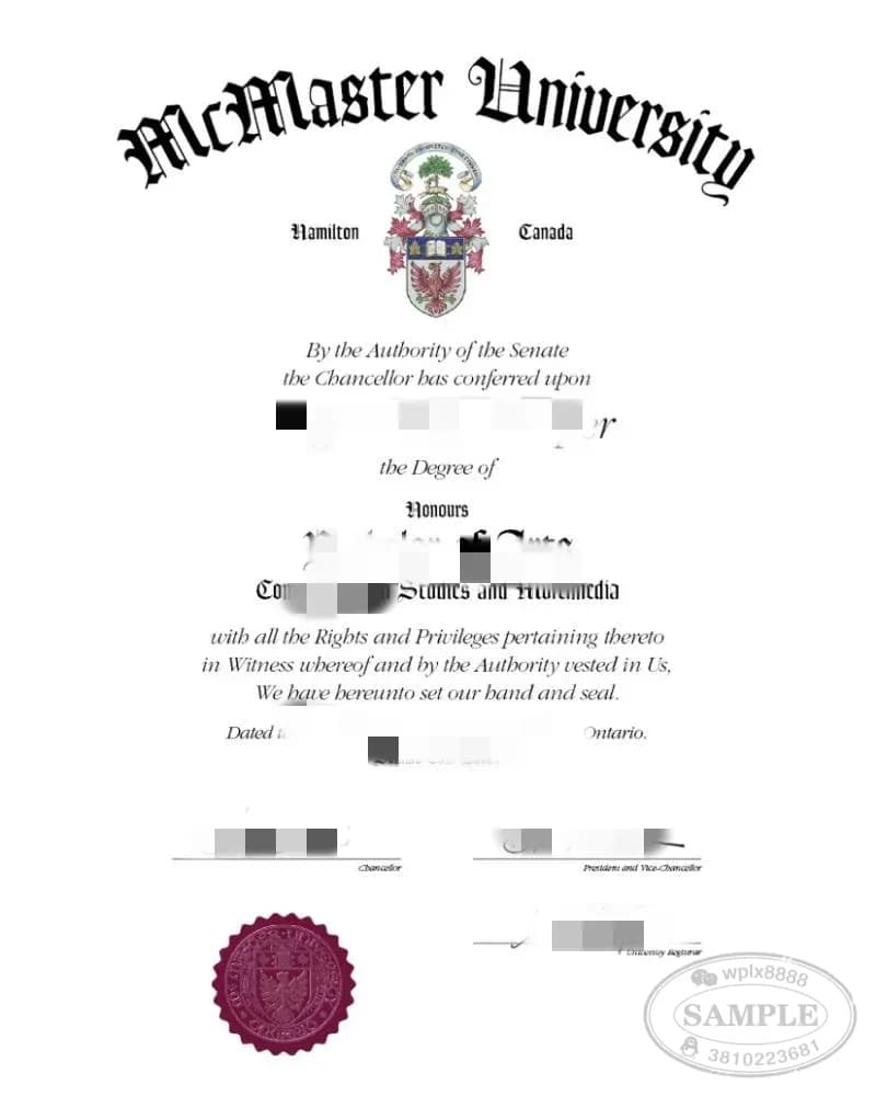 麦克马斯特大学毕业证及加拿大学位认证申请指南