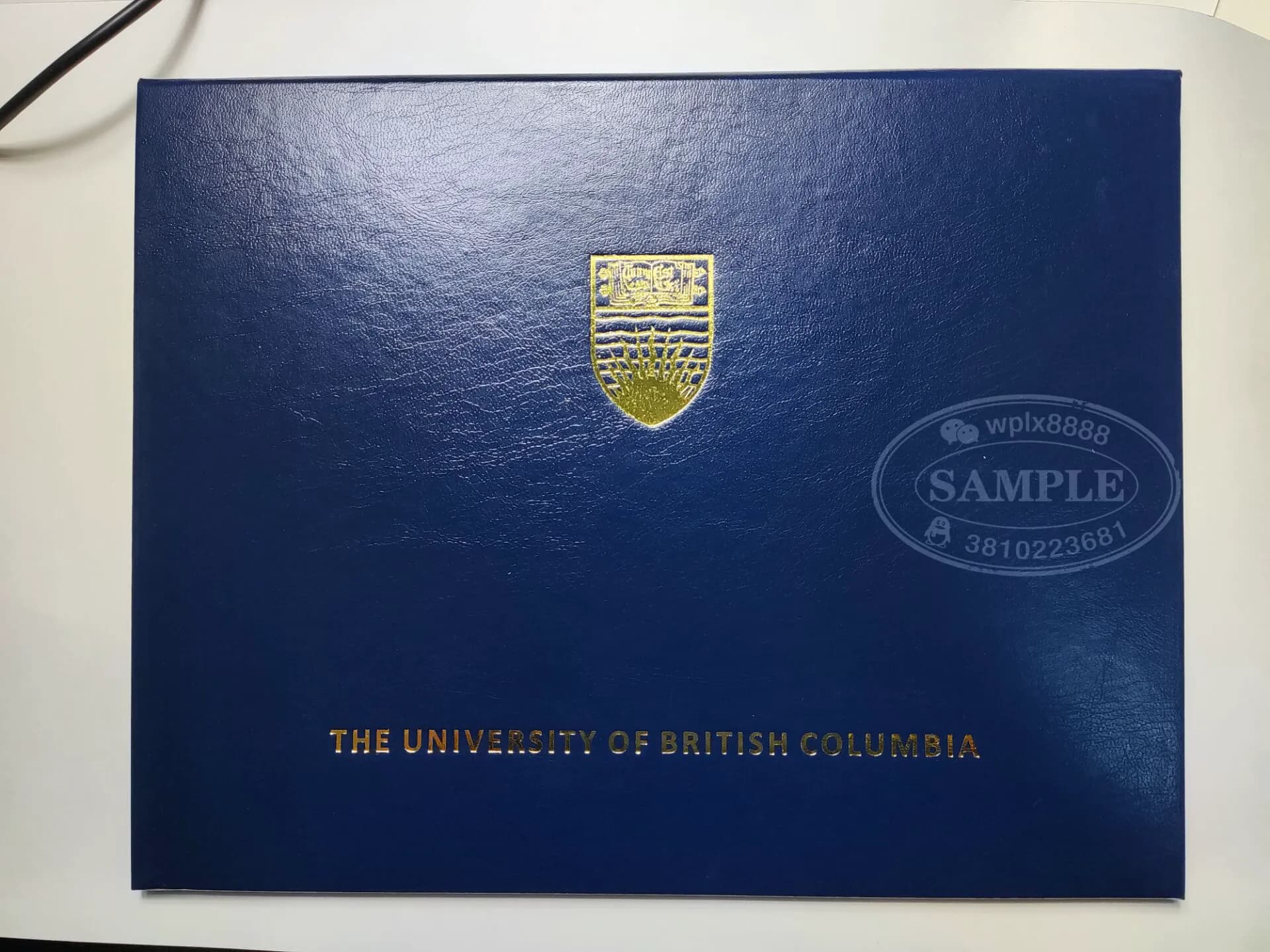加拿大UBC不列颠哥伦比亚大学毕业证学位证封皮展示 加拿大UBC不列颠哥伦比亚大学毕业证学位证封皮展示