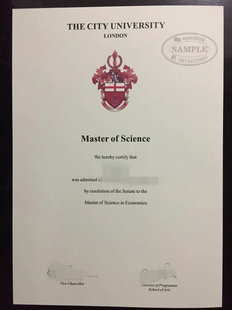 英国伦敦城市大学经济学硕士学位证书实拍案例 英国伦敦城市大学经济学硕士学位证书实拍案例