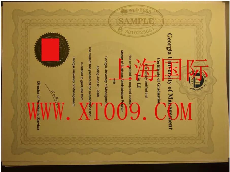 美国乔治亚管理大学MBA硕士学位证书样本案例 美国乔治亚管理大学MBA硕士学位证书样本案例