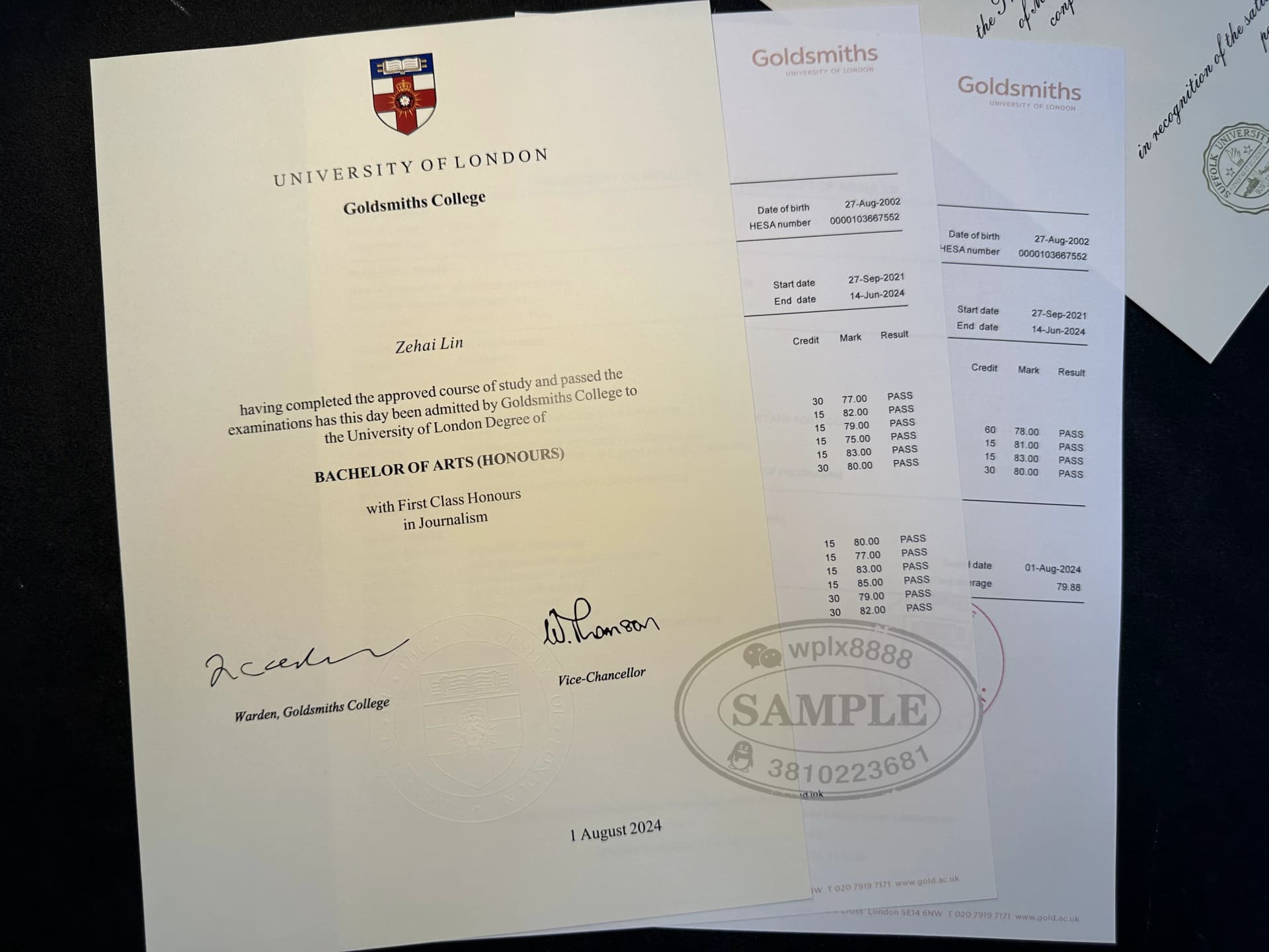 英国伦敦大学金史密斯学院新闻学学位证与成绩单参考 英国伦敦大学金史密斯学院新闻学学位证与成绩单参考