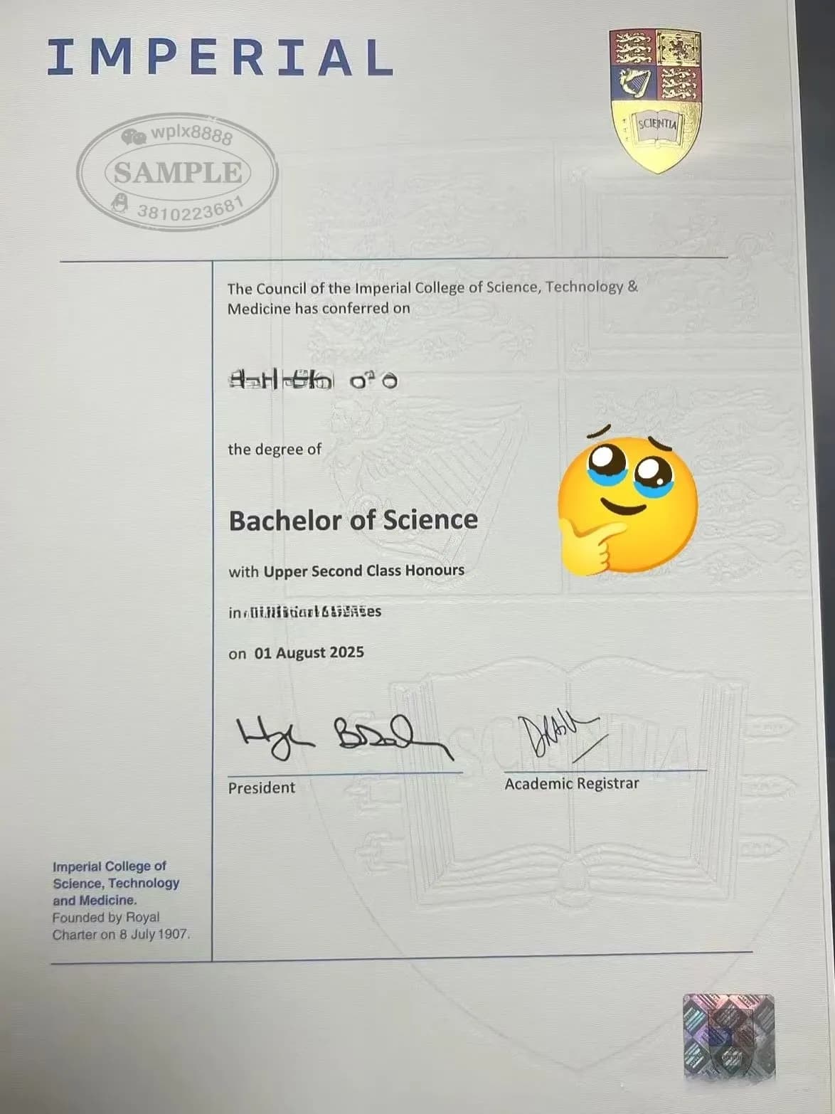 英国帝国理工学院ICL毕业证学位证案例与学历认证说明 英国帝国理工学院ICL毕业证学位证案例与学历认证说明