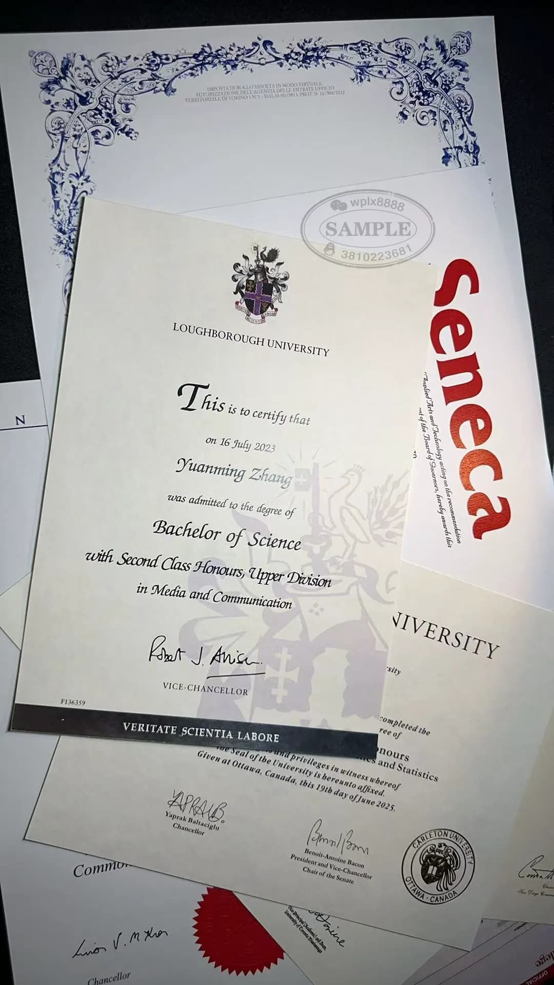 英国拉夫堡大学媒体与传播学士学位证书样本 英国拉夫堡大学媒体与传播学士学位证书样本