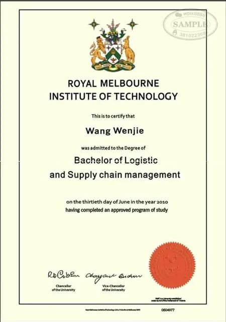 澳大利亚墨尔本皇家理工大学物流与供应链管理学位证案例 澳大利亚墨尔本皇家理工大学物流与供应链管理学位证案例