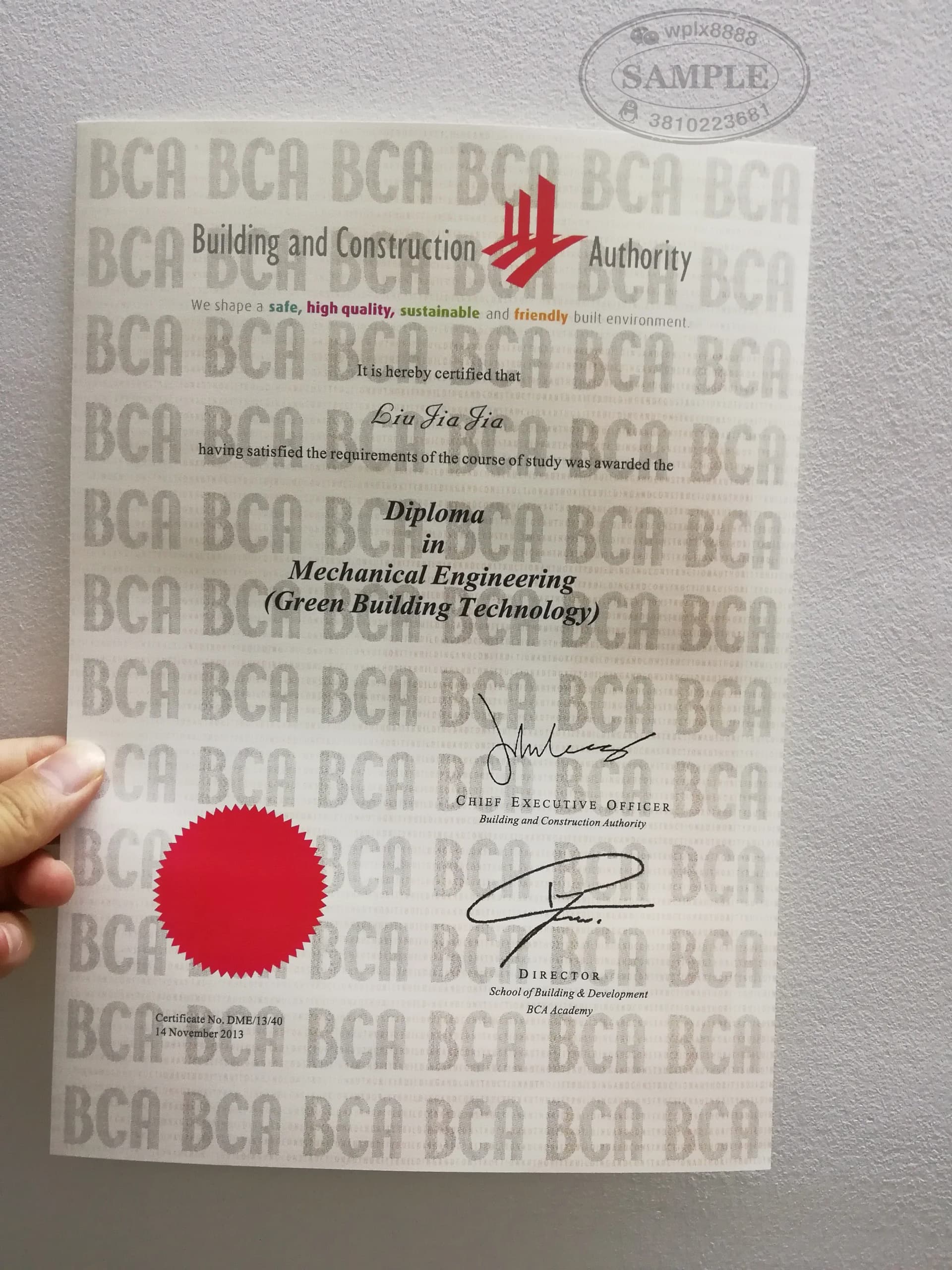 新加坡建筑管理学院机械工程绿色建筑文凭案例 新加坡建筑管理学院机械工程绿色建筑文凭案例