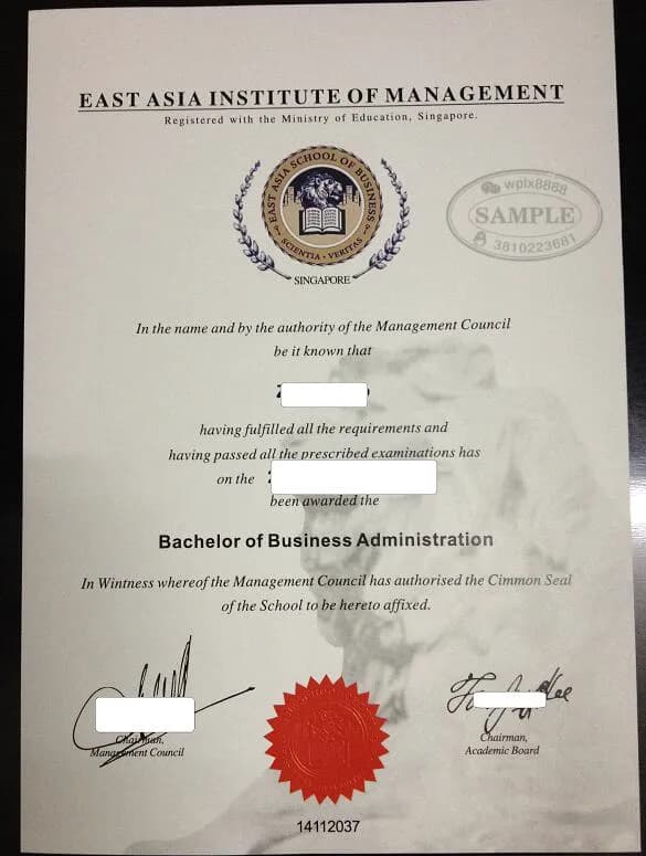 新加坡东亚管理学院毕业证工商管理学士学位证案例 新加坡东亚管理学院毕业证工商管理学士学位证案例