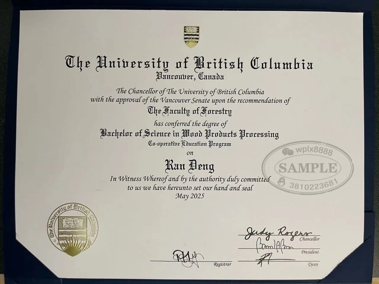 加拿大UBC大学毕业证样本英属哥伦比亚大学学位证 加拿大UBC大学毕业证样本英属哥伦比亚大学学位证