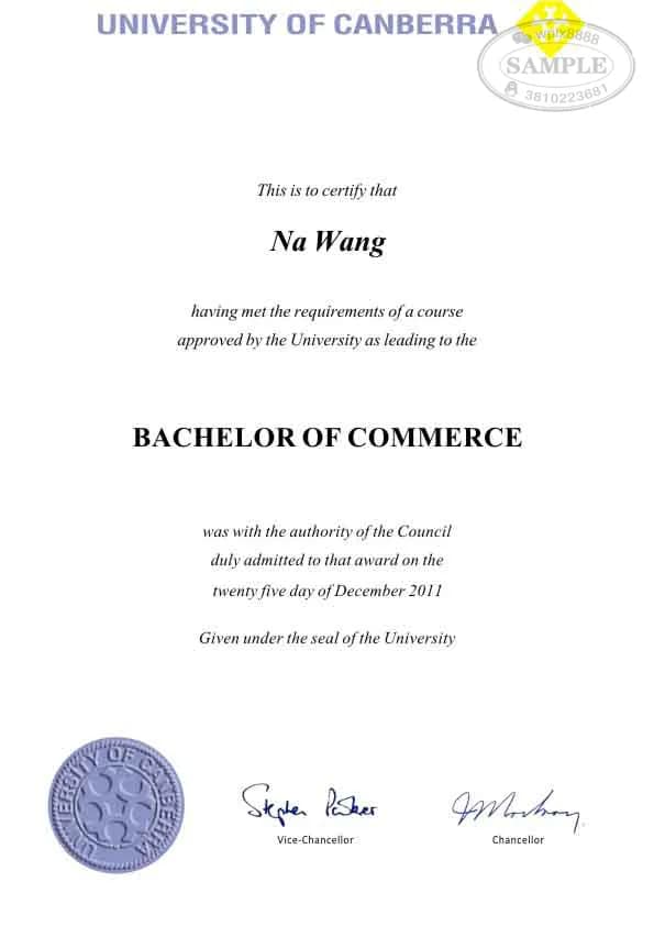 澳洲堪培拉大学商学学士学位证书样本及学历认证指南 澳洲堪培拉大学商学学士学位证书样本及学历认证指南