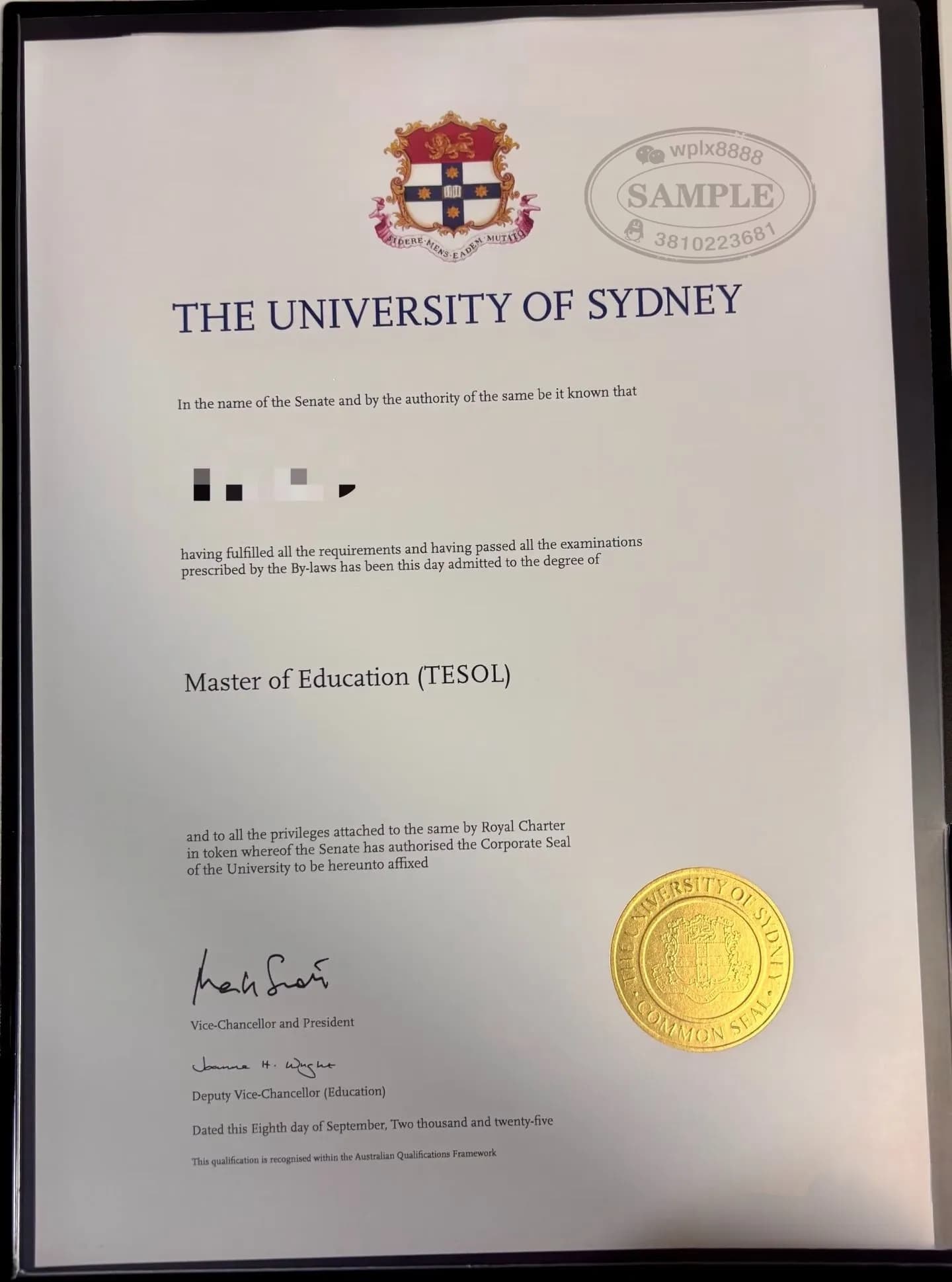 澳洲悉尼大学教育硕士TESOL毕业证案例与认证指南 澳洲悉尼大学教育硕士TESOL毕业证案例与认证指南