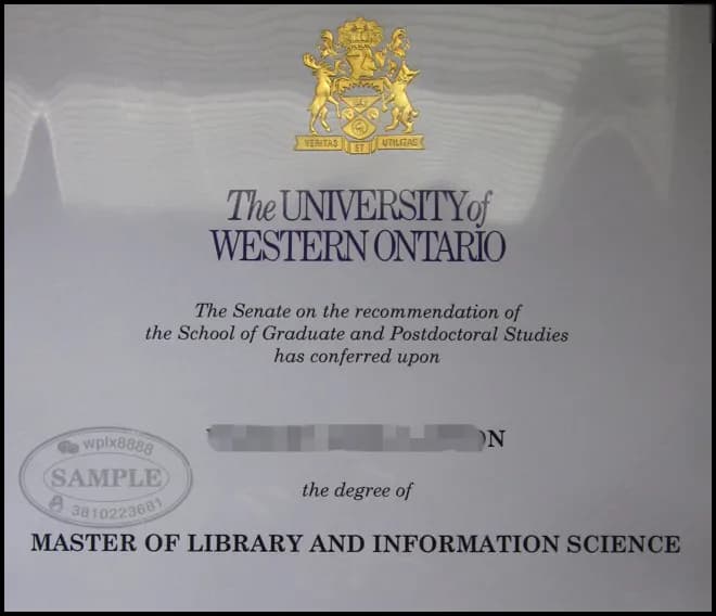 加拿大西安大略大学硕士学位证样本与留信学历认证指南 加拿大西安大略大学硕士学位证样本与留信学历认证指南